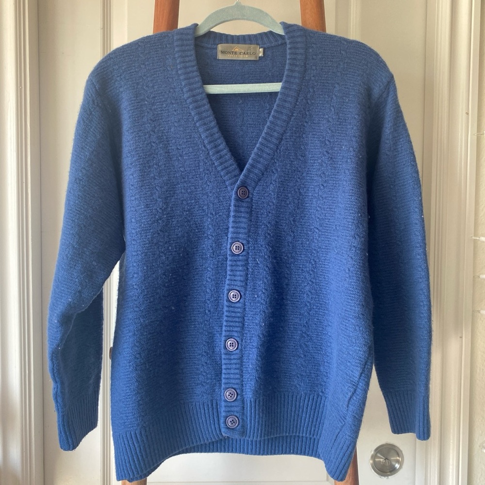 Vintage blue wool sweater